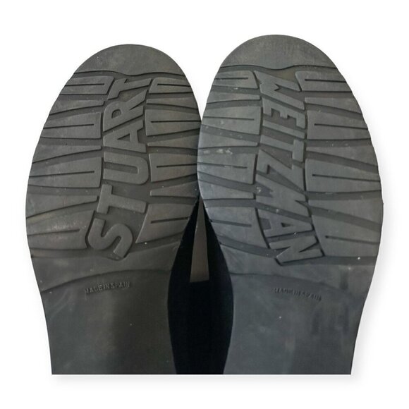 Stuart Weitzman‎ Over the Knee Black Suede/Stretch 50/50 Boots, Size 6M - Picture 9 of 15